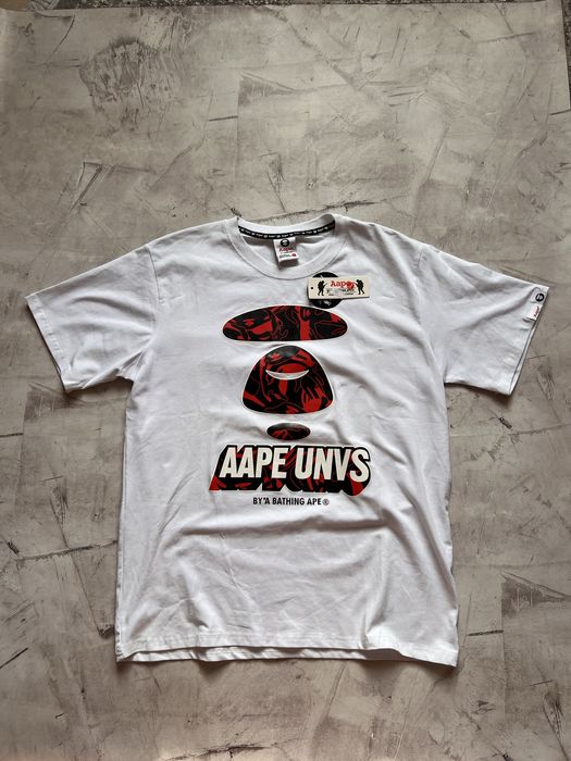 Футболка Bape, бейп біла