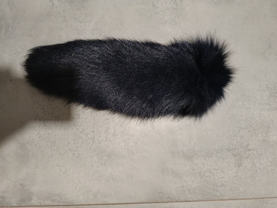 Ogon z lisa/Naturalny.Idealna zawieszka lub brelok do torebki!