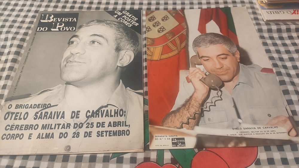 Revista Povo General Spínola e Bios Soares Cunhal Eanes Otelo Gomes