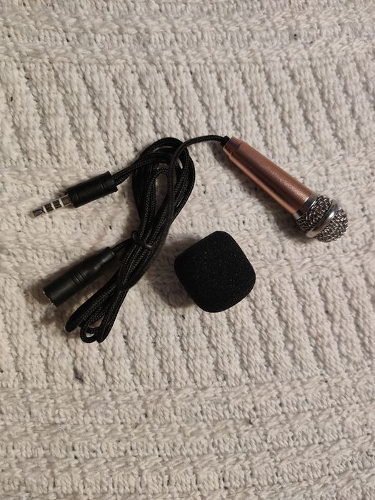 Mini mikrofon to telefonu, tabletu, laptopa Nowy