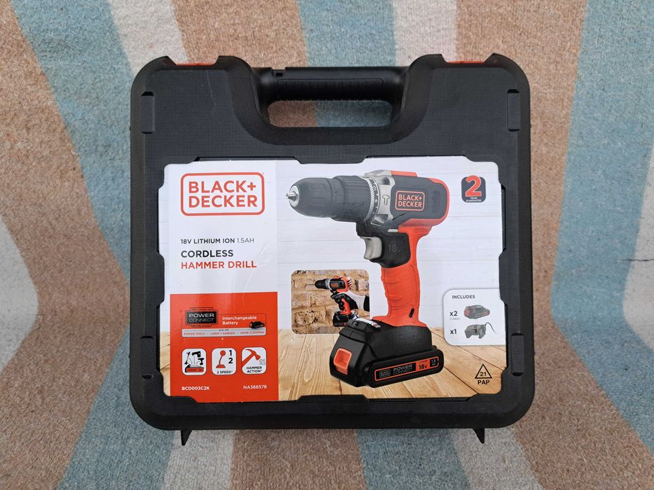 BLACK+DECKER Ударний Шуруповерт 2-АКБ.