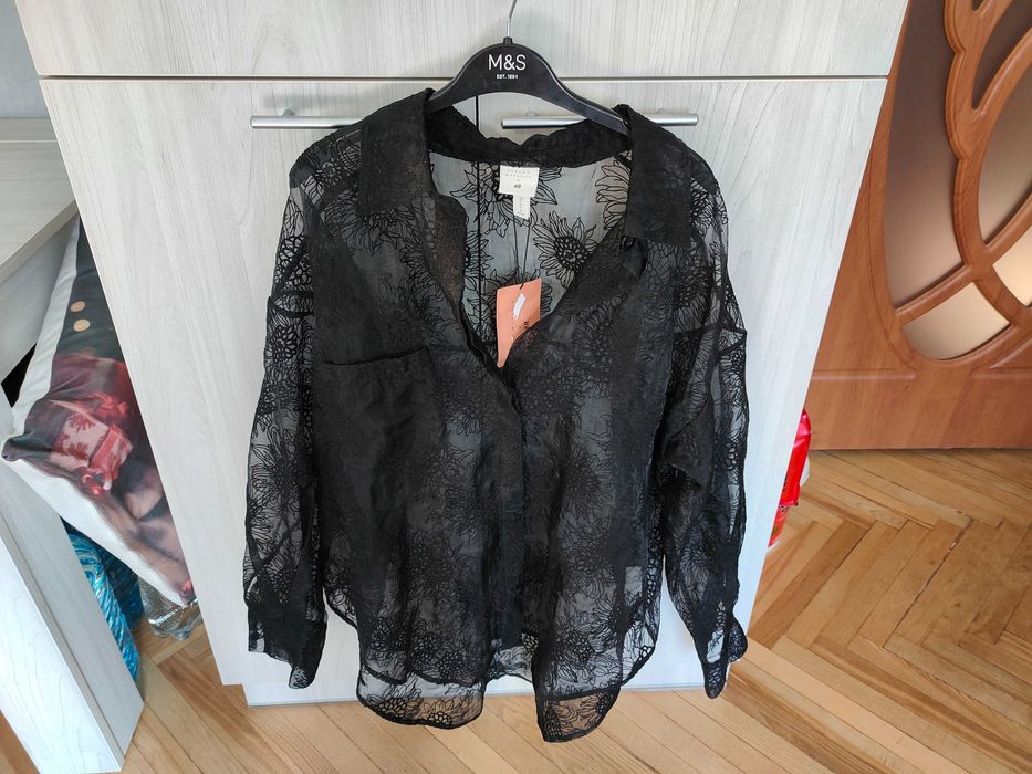 Блуза рубашка Sandra Mansour & H&M – размер XL