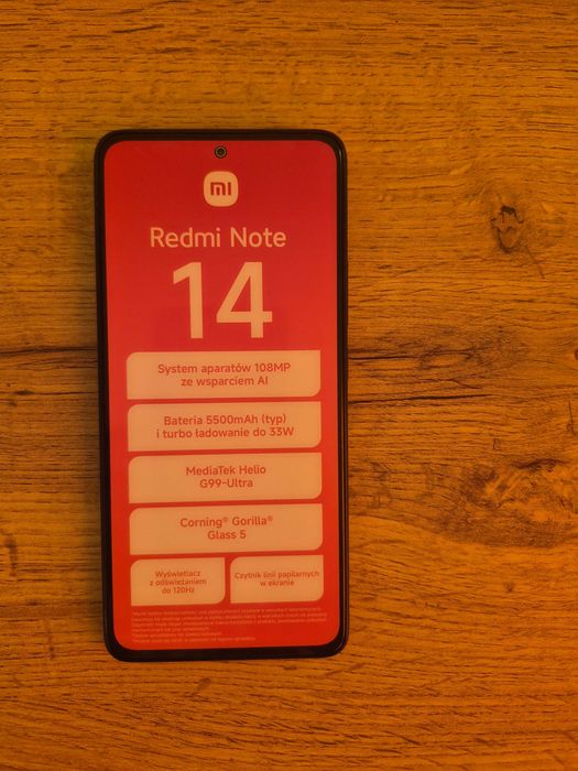 Atrapa telefonu redmi note 14