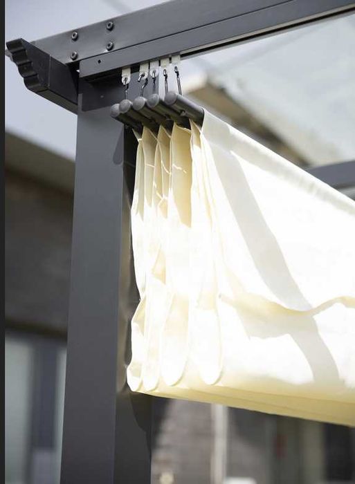 Pergola Tarasowa ogrodowa HDM 3x3 Metalowa Zwijany Dach Altana Solidna