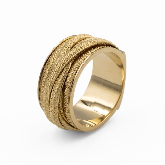 Złoty 18-karatowy pierścionek MARCO BICEGO- kolekcja CAIRO