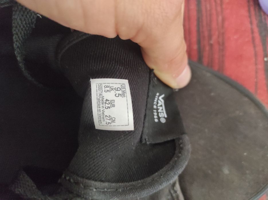 Vans baixos preto 42