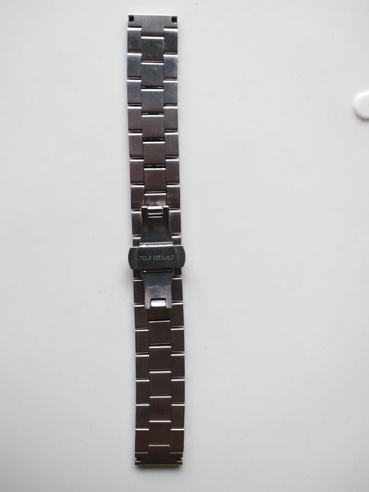 Bransoleta do zegarka stalowa pełne ogniwa 20 mm