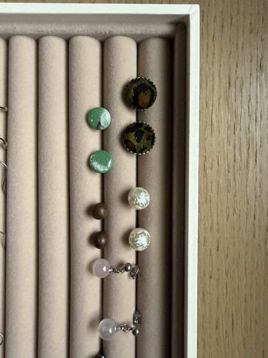 Kolczyki 13 par sztyfty i wiszące