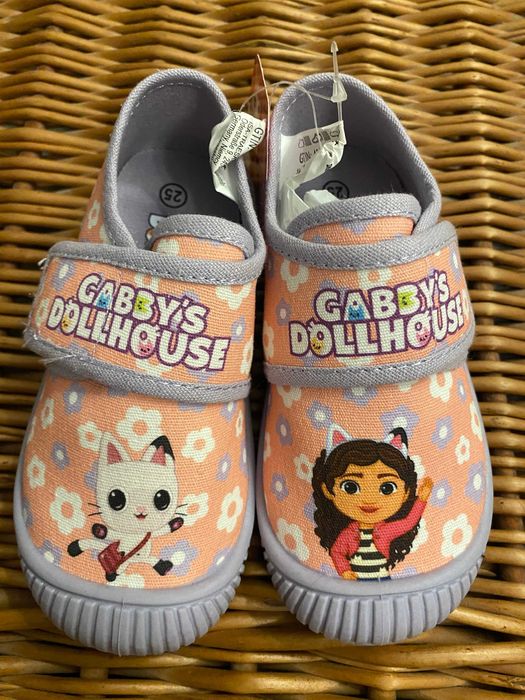 Дитячі капці на липучці Gabbys Dollhouse для дівчинки 25 р (16 см)