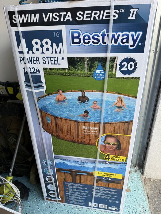 Basen stelażowy Bestway 488х122cm +akcesoria