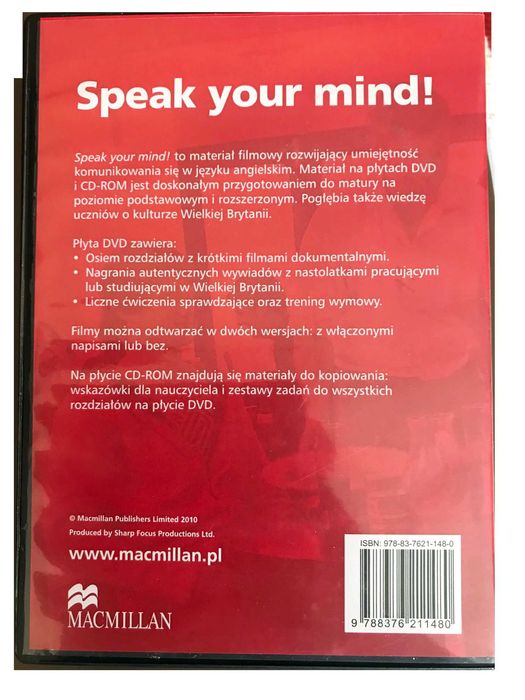 Speak your mind- Macmillan 2010 - English, DVD, Teacher's Book