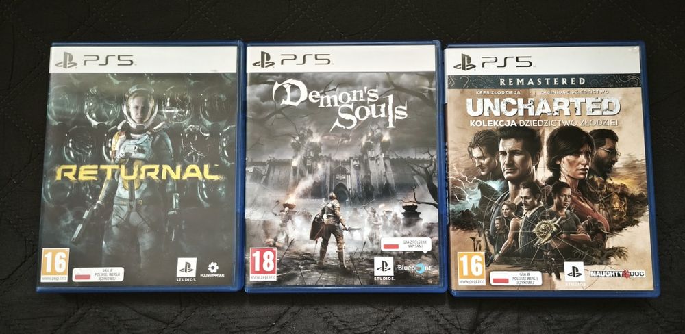 Returnal Demon's Souls Uncharted Kolekcja zestaw