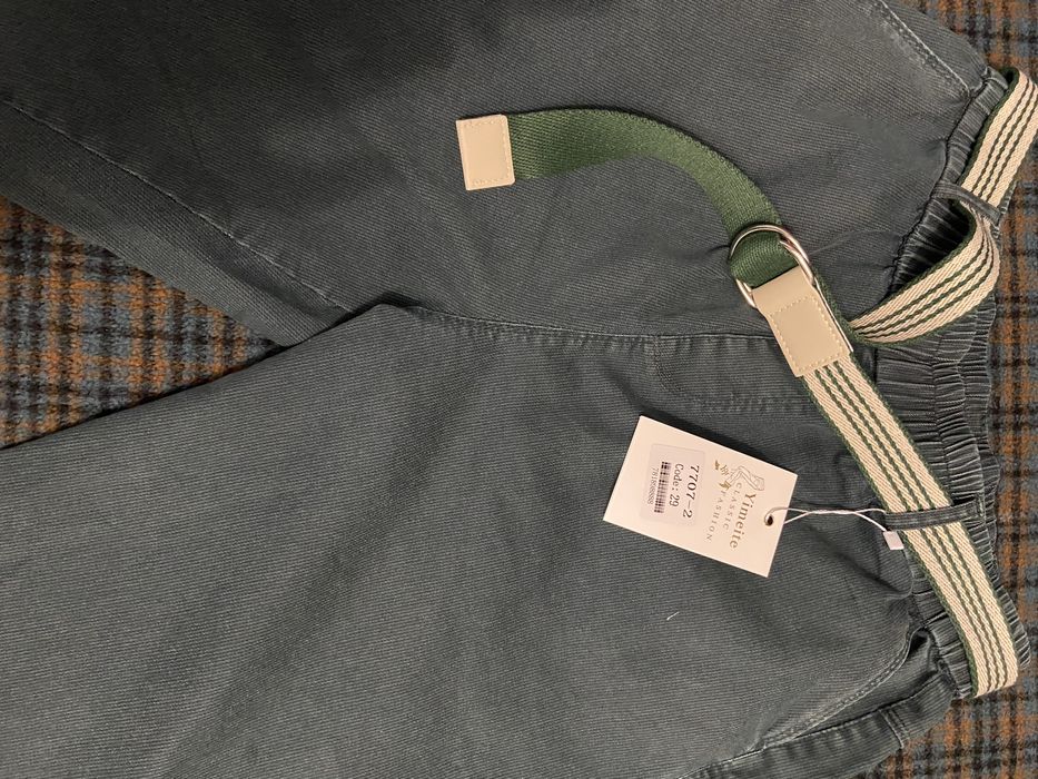 Джинси моми, смарагдовий колір