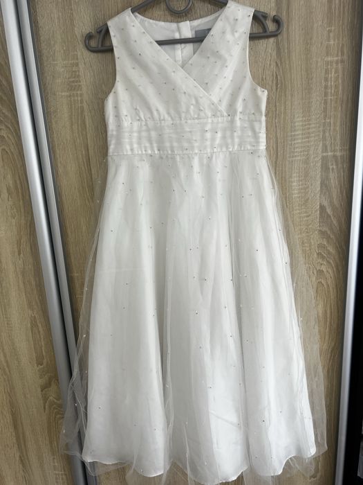 Платтячко біленьке на дівчинку 8-10р.