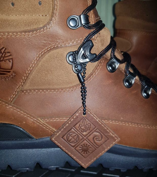 Кожаные ботинки timberland р-р 40(26 см)