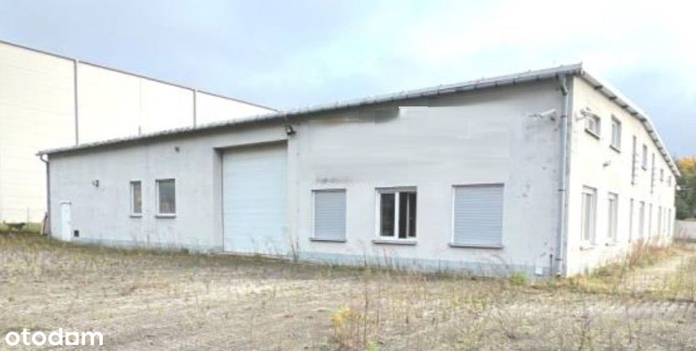 budynek biurowo – magazynowy z częścią handlową i placem utwardzonym