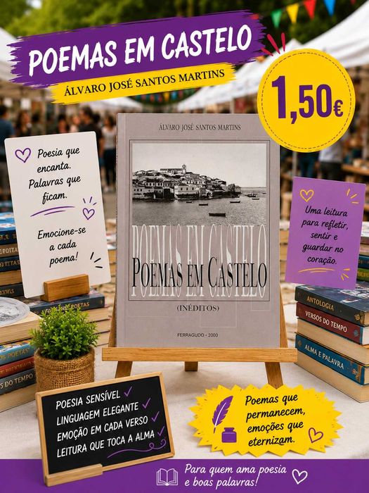 Livro Poemas em Castelo - Ferragudo