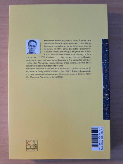 Livro "Objectos Achados- Ensaios Literários" de Fernando Venâncio