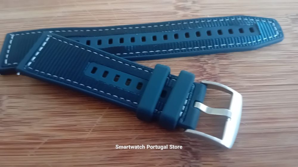 Braceletes 22mm, em Silicone e Nylon : Várias cores