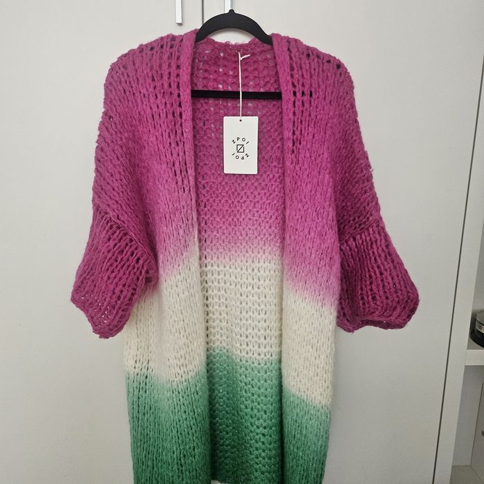 Kardigan-sweter z moherem nowy
