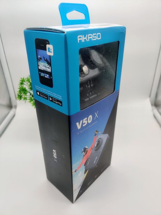 Akaso V50X + 2 батареї + кріплення єкшн камера гоу про фото відео 4K