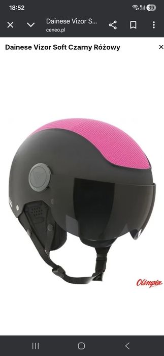 Kask narciarski dainese vision z szybą r. 58cm