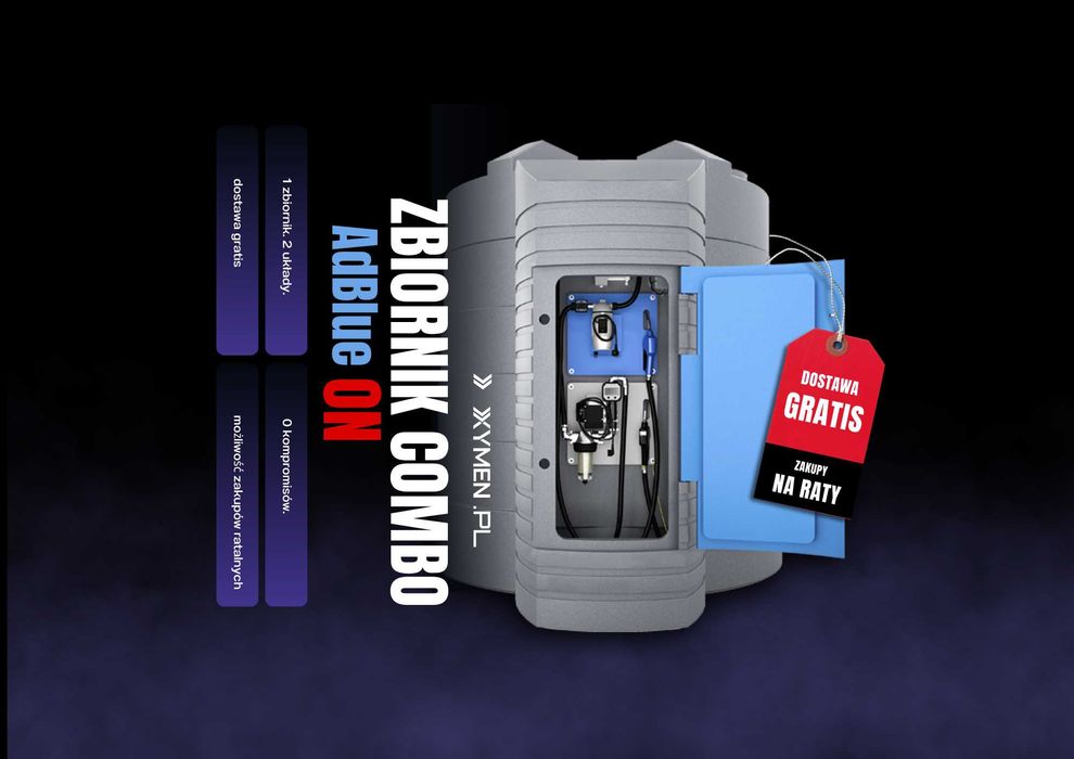 Zbiornik na paliwo ropę ON AdBlue olej napędowy dwupłaszczowy DOSTAWA