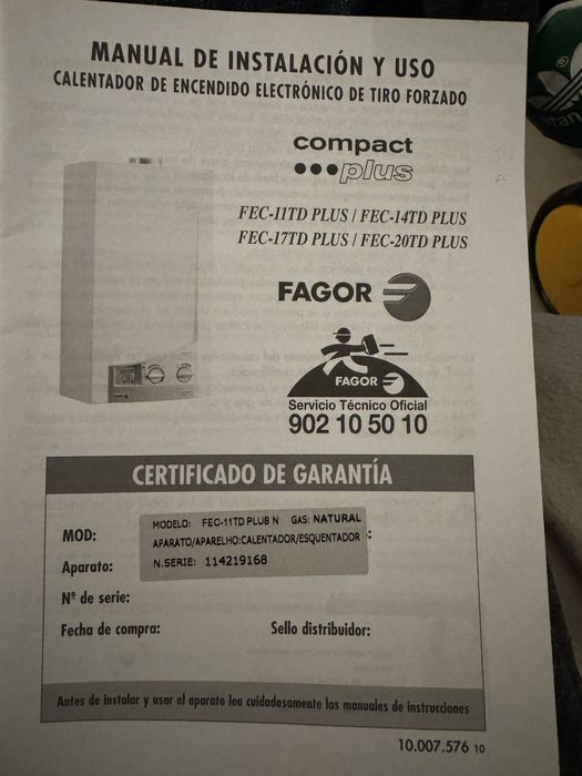 Electrodo fagor para esquentador FAGOR