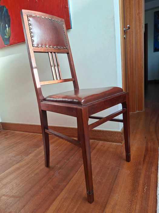 Cadeiras de jantar Arte Nova, 7x