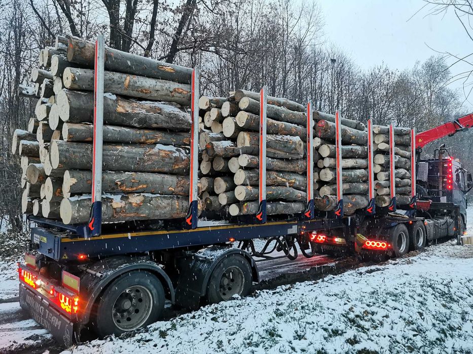 Drewno Opałowe Kominkowe Buk Grab Sezonowany Transport