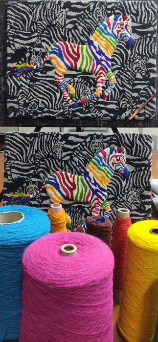 170 цветов. Ковровая шерстяная нитка (пряжа) для ручного тафтинга