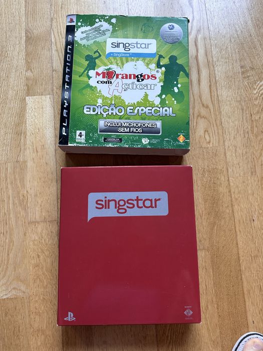 Microfones Sing Star edição especial Morangos com Açucar