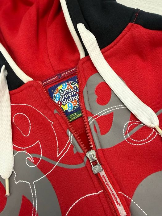 Зіп худи Gino green global 2000s