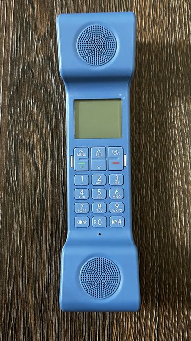 Бездротовий телефон для готелю з дисплеєм ALCATEL ePure Iconic, синій