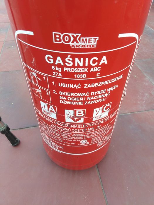 Gaśnica proszkowa 6kg  GP6x ABC