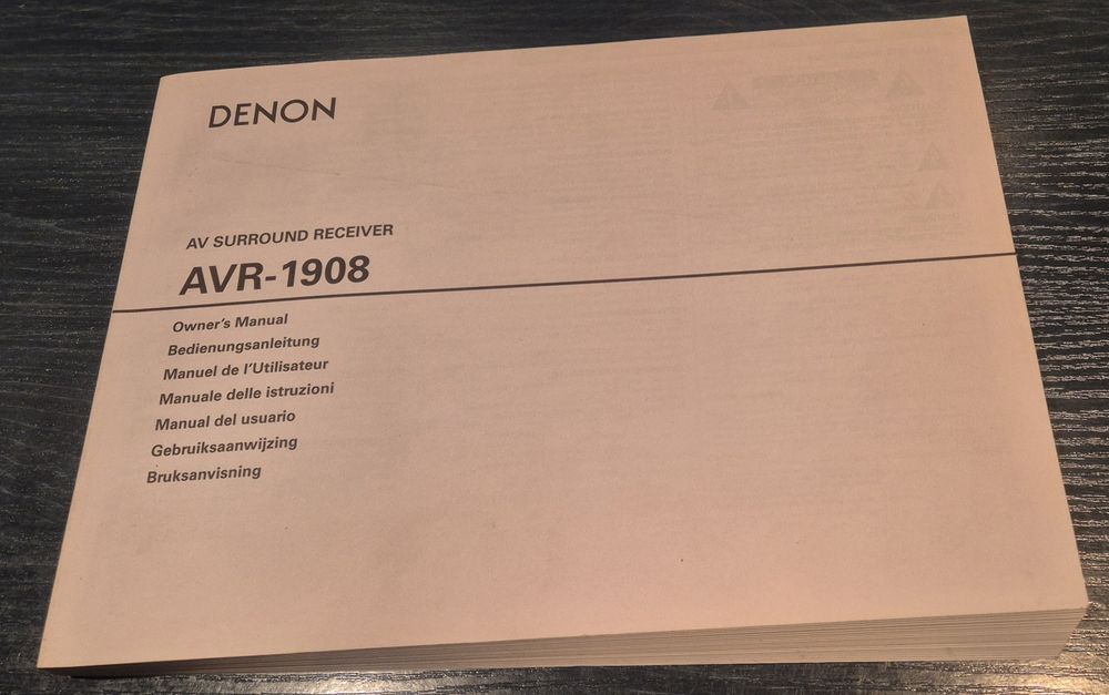 Denon AVR-1908 instrukcja obsługi