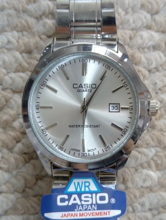 CASIO relógio de quartzo aço novo