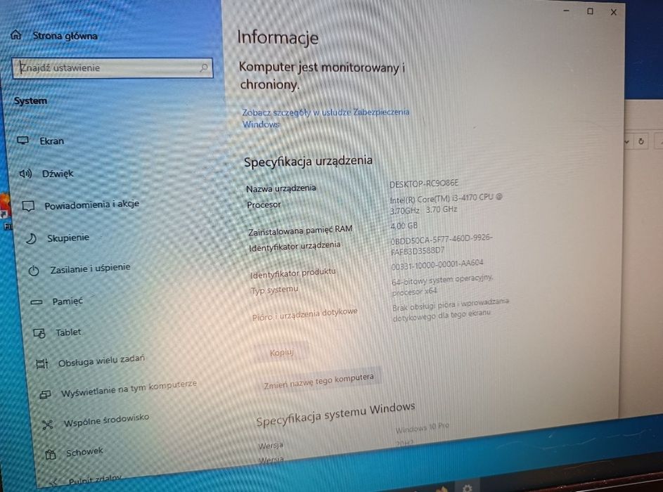 Komputer stacjonarny PC Fujitsu Esprimo E420 monitor gratis Intel Core i3 (3,7 GHz) | 4 GB RAM | Dysk HDD | Klawiatura i Mysz Gratis!