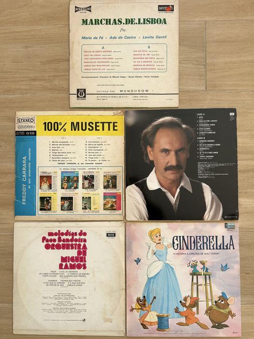 Conjunto 17 Discos Vinil LPs - música Portuguesa, Fado e outros