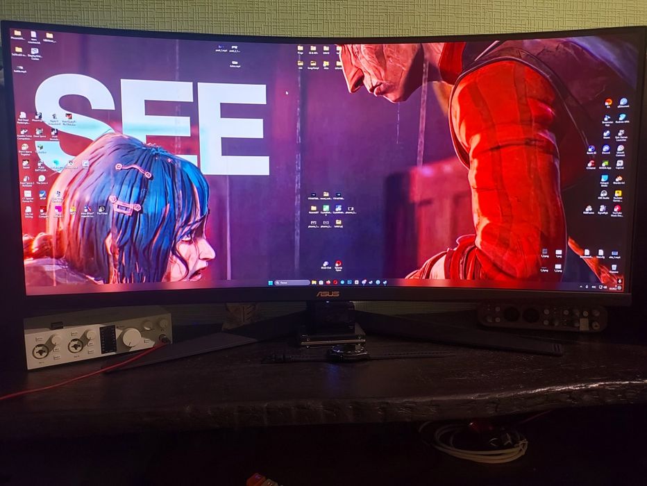 Продам НОВЫЙ монитор ASUS TUF 34" CURVED VG34VQL3A 180Гц.Разрешение 2K