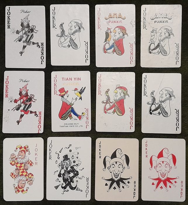 Cartas de joker coleção