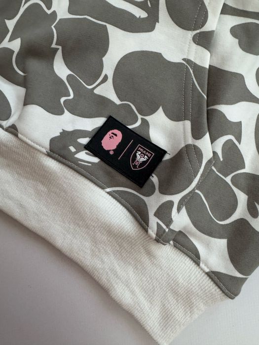 Худі bape inter miami в білому та чорному кольорах