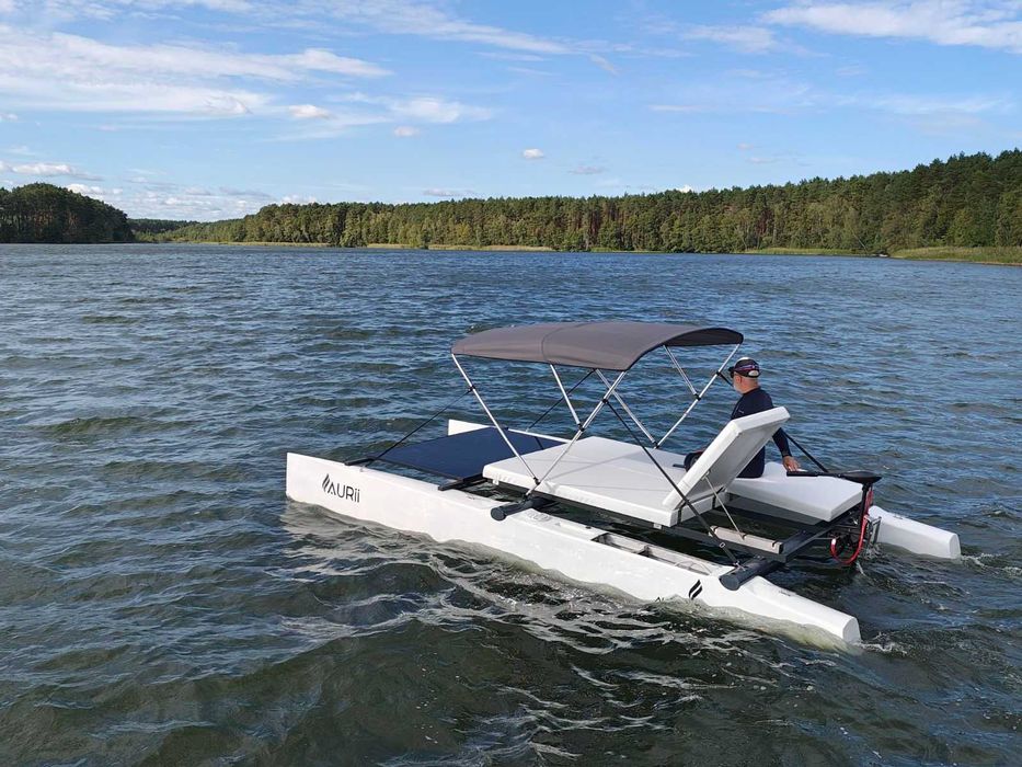 Katamaran AURII V.01 - SOLAR silnik elektryczny 55/60 lbs