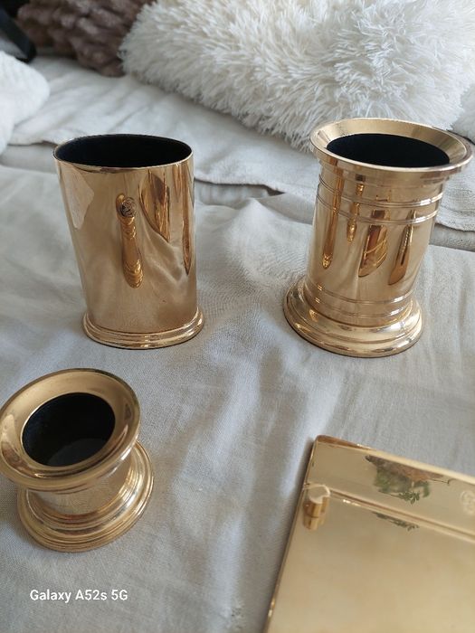 EL CASCO Acessórios Escritório Banhado a Ouro