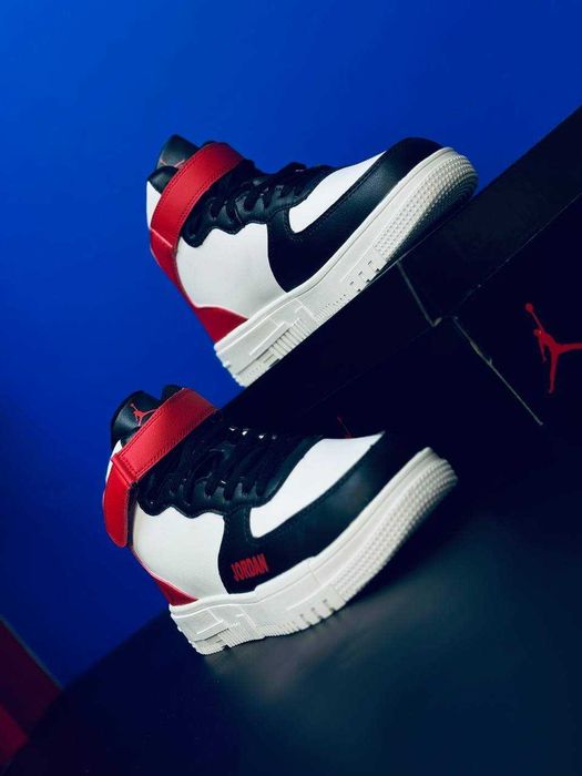 Мужские зимние кроссовки на меху Jordan натуральная кожа супер тёплые