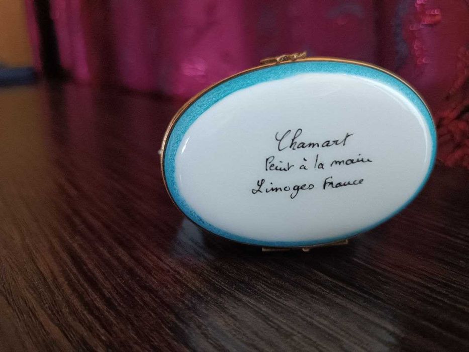 Эксклюзивная шкатулка Chamart Limoges Франция Оригинал