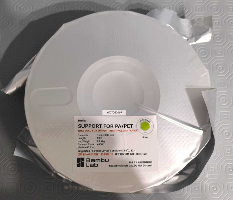 Filamento Bambu Lab PAHT-CF e Suporte