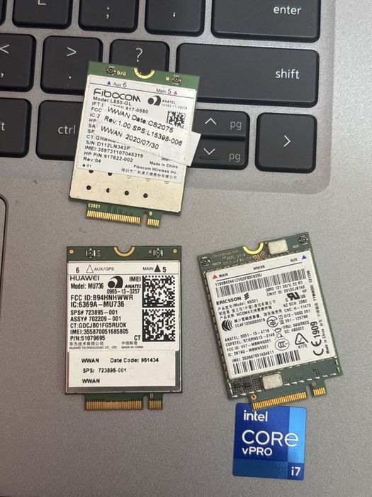 Модем 3P10Y LTE Latitude 5520 KF1W5 5320 L850-GL Dell 7480 4G WWAN MR7VT Latitude 5590 EM7455 DW5811e hp
