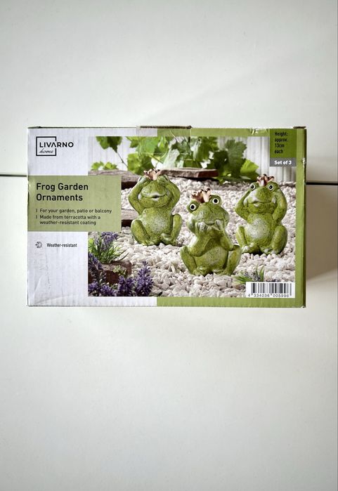 Żaby 3 szt. ozdoba ogrodowa 13 cm Livarno Home