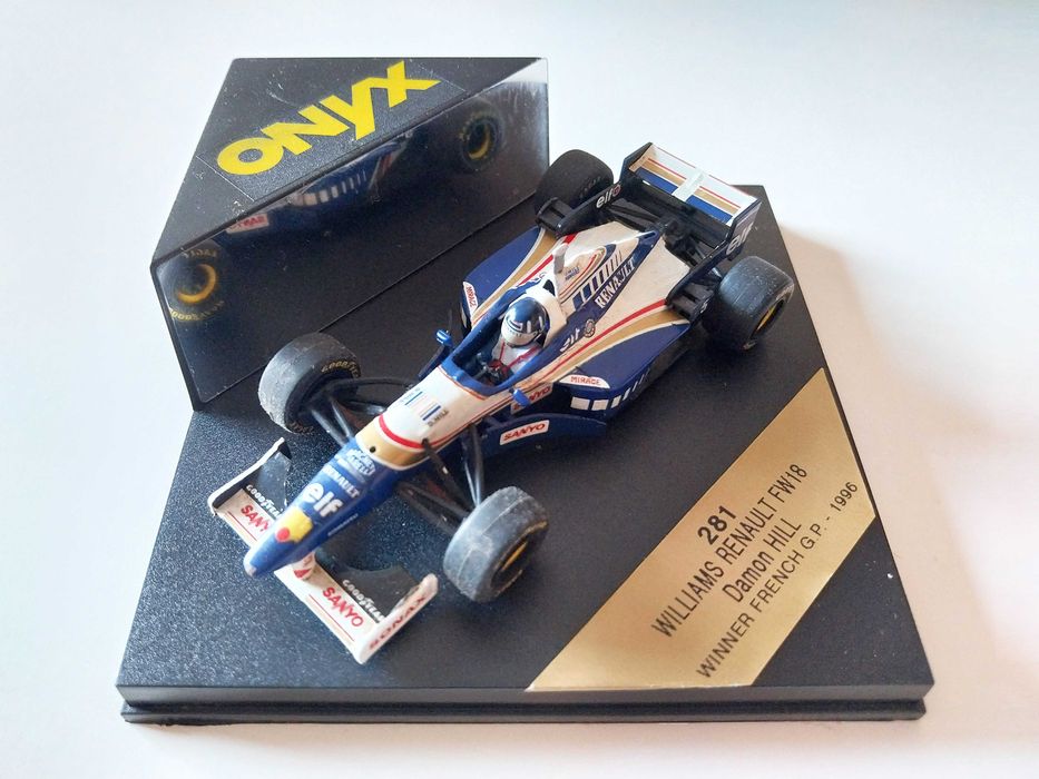 miniatura 1/43 WILLIAMS FW19 Damon Hill (1996) | edição Onyx